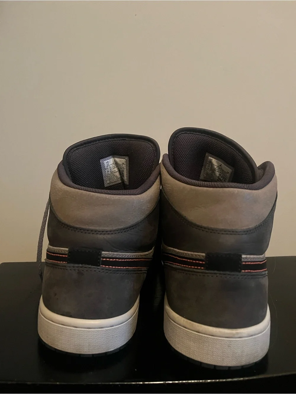 Nike Air Jordan’s Men's High-Top Sneakers in Gray and Black